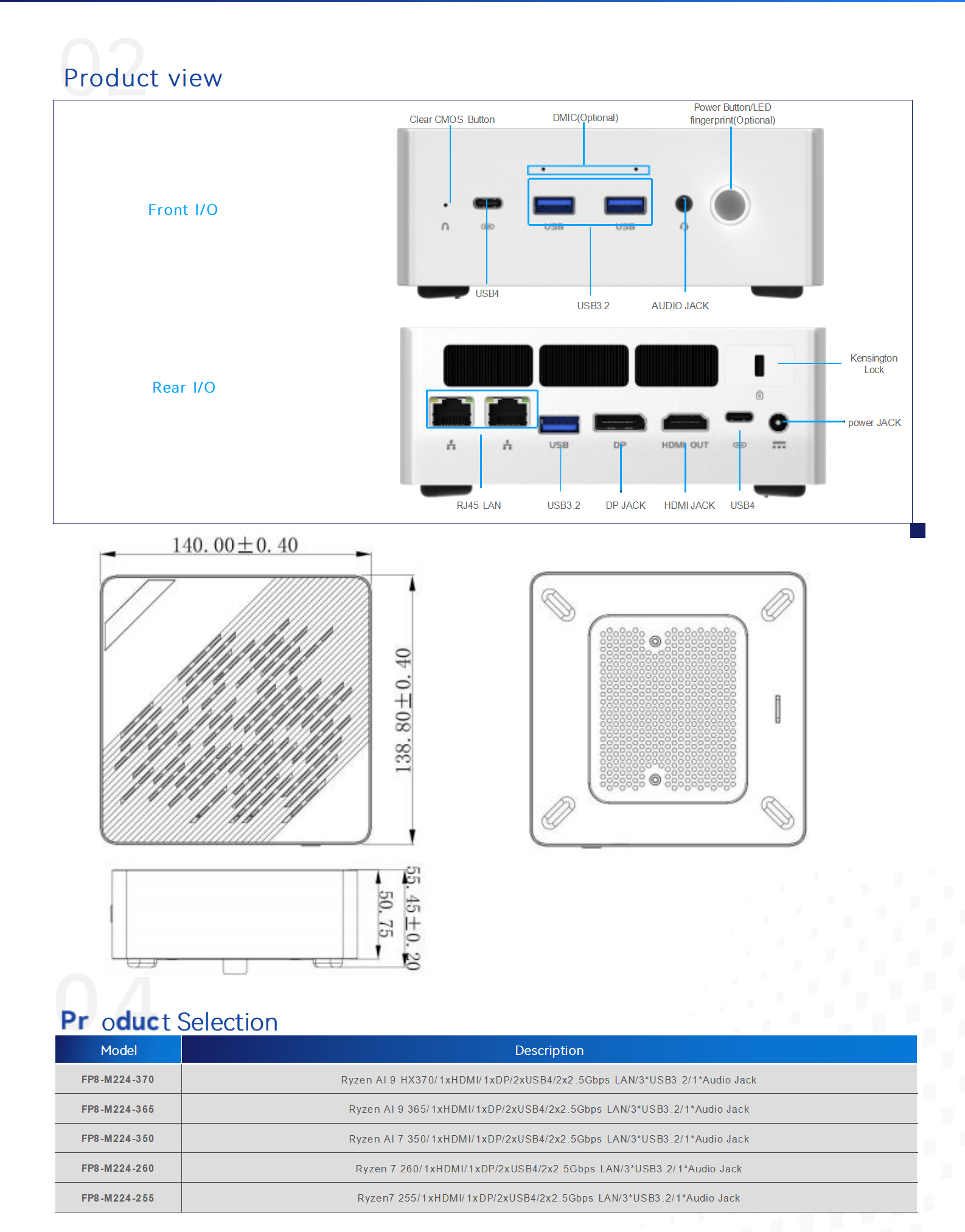 1745396327691283.png M224_AMD_ FP8 MINI PC- J9集团国际站智能规格书-EN 0.4_02(1).png